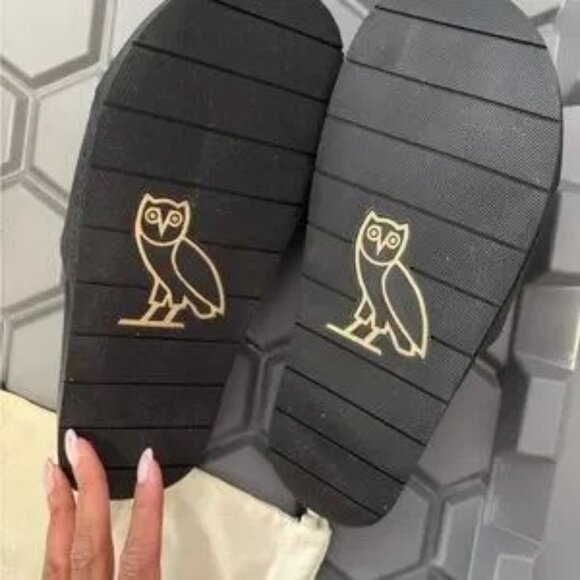 OVO Black Slide Sandals - Picture 4 of 4